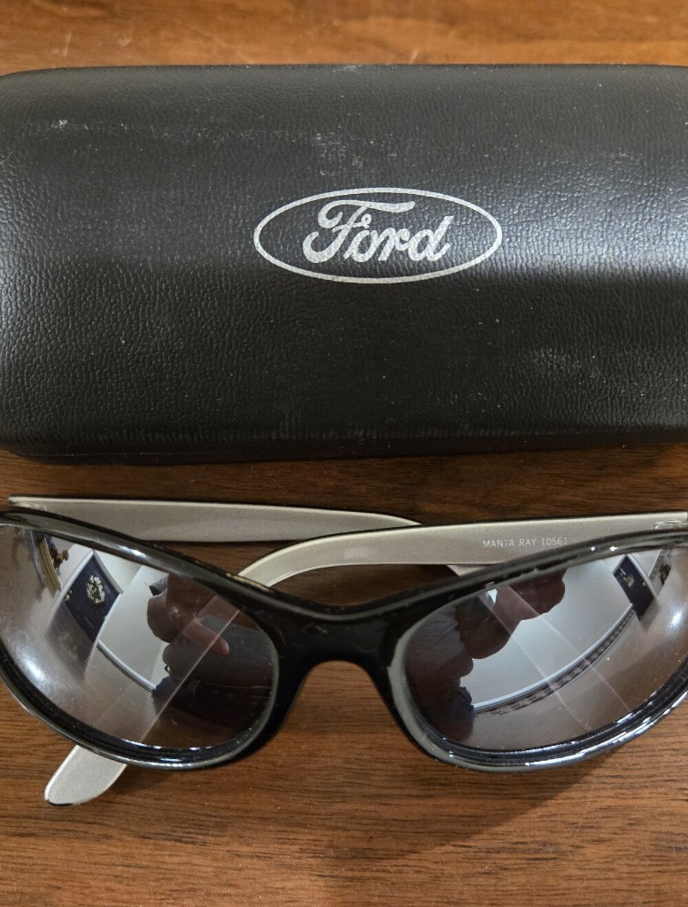 Ford Black Sunglasses with Black Ford Hard Case